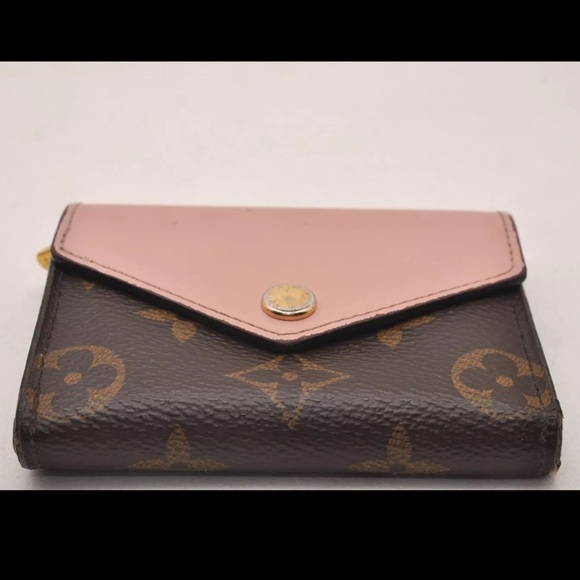 ❤️Louis Vuitton Monogram Portefeuille Zoe Brown and Pink Wallet RARE!!! - Picture 6 of 15
